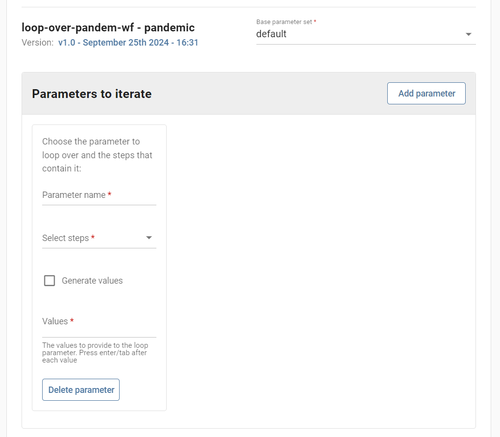 covid 19 loop parameter